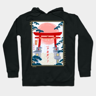 Torii landscape Ukiyo-e Hoodie